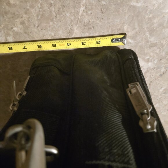 Jourdan Black Nylon Briefcase Messenger Laptop Case Bag - Picture 10 of 11